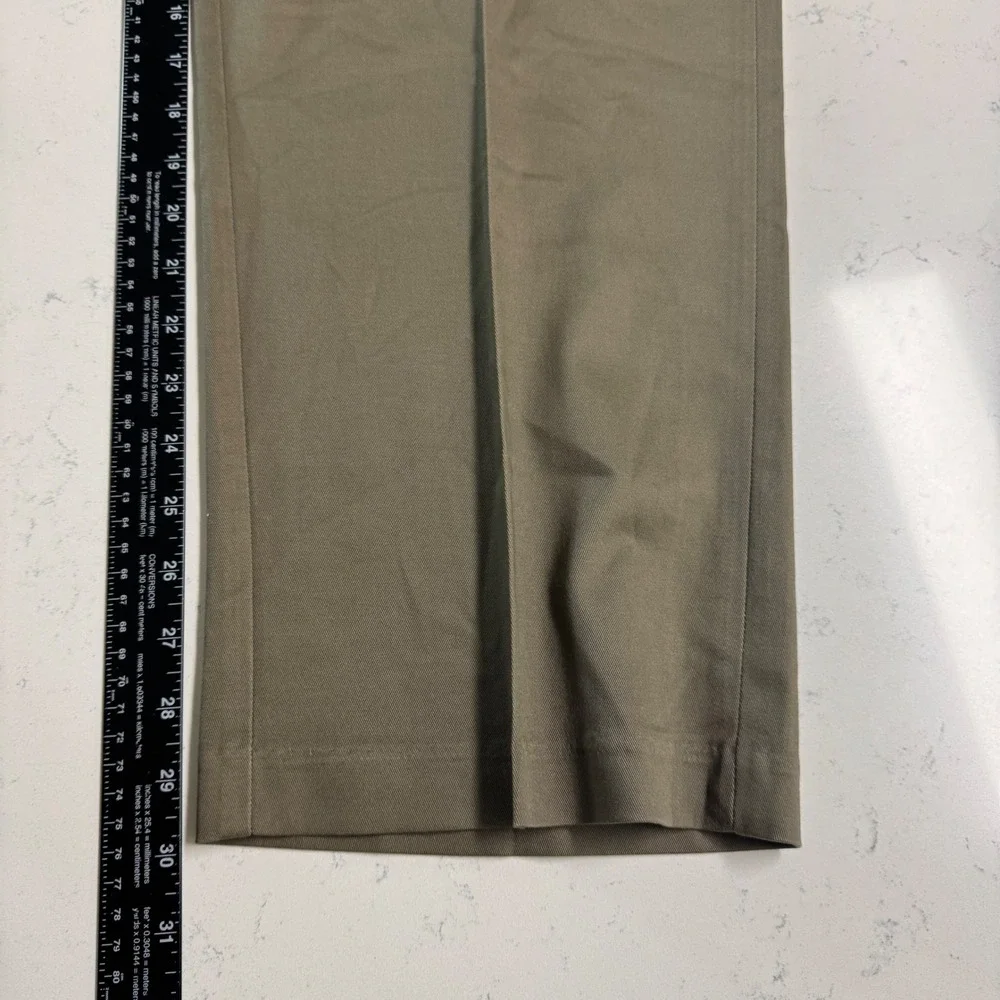 NWT Haggar Pants Mens 42x30 Brown Premium No Iron Classic Fit Stretch Flat Front